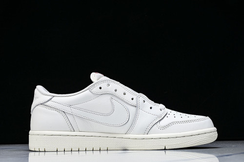 HQ6998-100 AIR JORDAN 1 RETRO LOW RETRO CULTURE BASKETBALL SHOES AJ1 WHITE/BEIGE