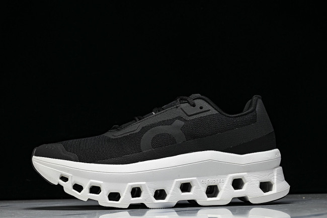 ON RUNNING CLOUDMONSTER VOID COMFORTABLE CASUAL SPORTS SHOES BLACK/WHITE/BLACK