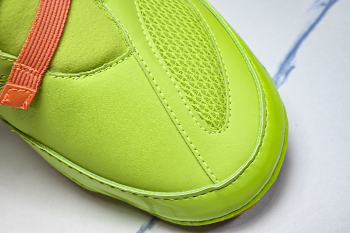1203B190 HYPERSYNC FASHIONABLE BREATHABLE LIGHTWEIGHT AND THIN SOLED DE XUN SHOES GREEN/BLUE