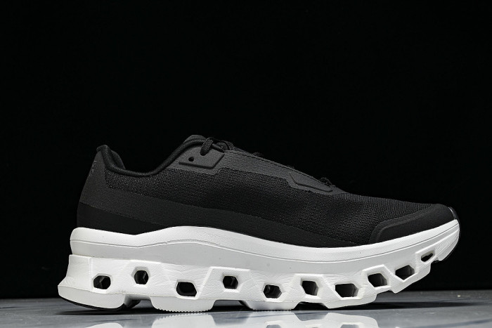 ON RUNNING CLOUDMONSTER VOID COMFORTABLE CASUAL SPORTS SHOES BLACK/WHITE/BLACK