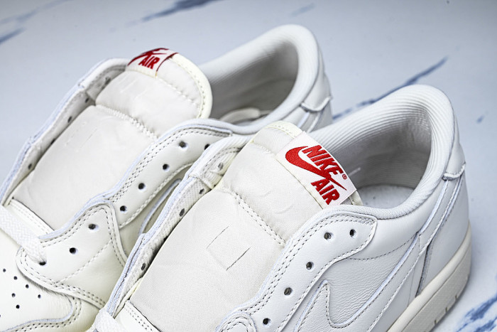 HQ6998-100 AIR JORDAN 1 RETRO LOW RETRO CULTURE BASKETBALL SHOES AJ1 WHITE/BEIGE