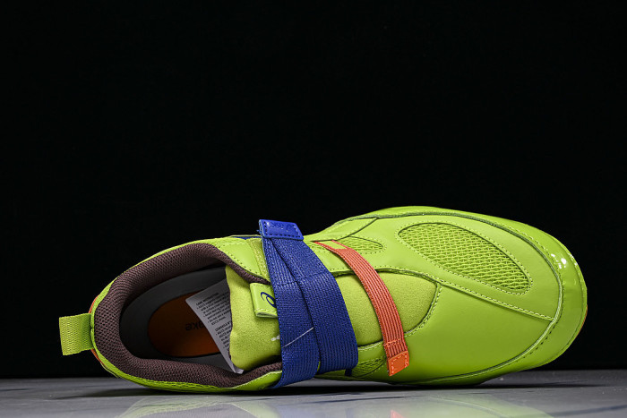 1203B190 HYPERSYNC FASHIONABLE BREATHABLE LIGHTWEIGHT AND THIN SOLED DE XUN SHOES GREEN/BLUE
