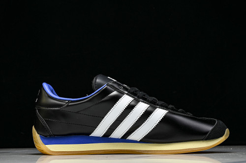 JR2599 COUNTRY X ORIGINALS OG SOFT COMFORTABLE AND LOW TOP CASUAL LIFE SHOES BLACK/KLEIN BLUE