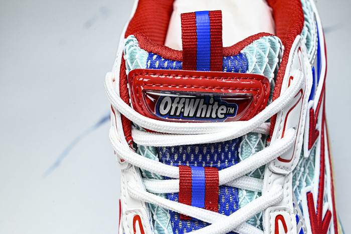 HIGH-TOP ELEVATED SPORTS CASUAL SHOES WHITE/BLUE/RED/GREEN