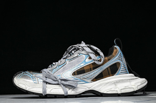 W3XMM4210 3XL GEL TRENDY RUNNING SHOES SILVER/BLACK/BROWN
