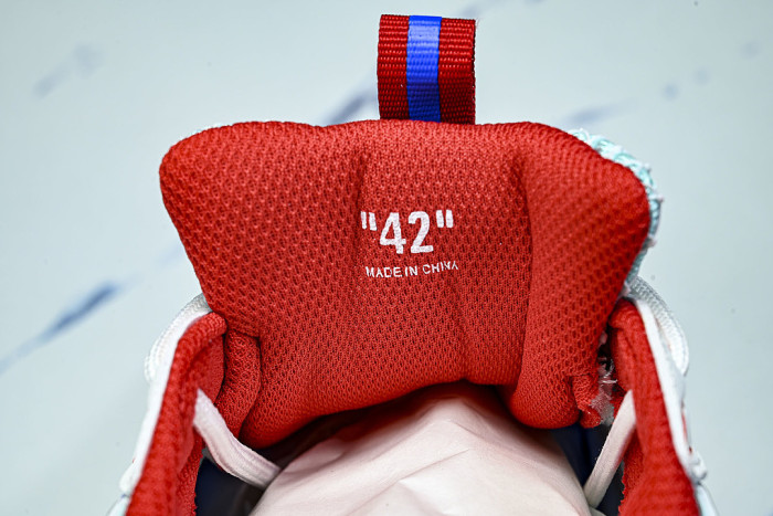 HIGH-TOP ELEVATED SPORTS CASUAL SHOES WHITE/BLUE/RED/GREEN