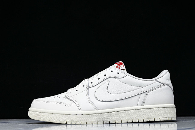 HQ6998-100 AIR JORDAN 1 RETRO LOW RETRO CULTURE BASKETBALL SHOES AJ1 WHITE/BEIGE