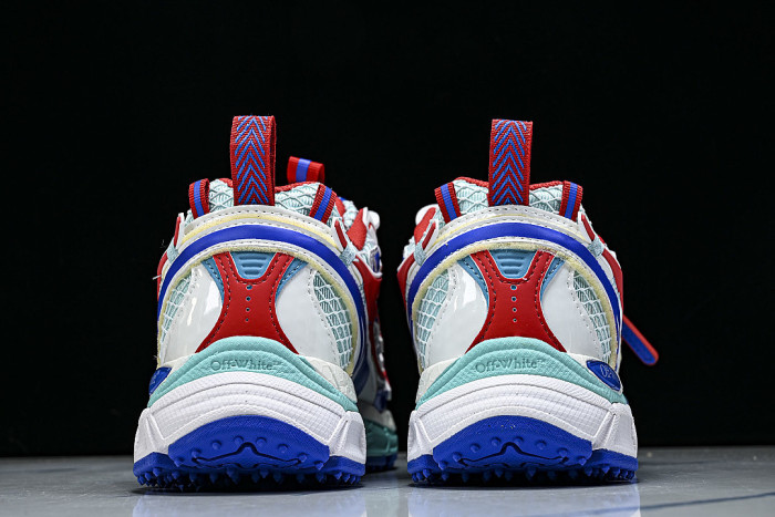 HIGH-TOP ELEVATED SPORTS CASUAL SHOES WHITE/BLUE/RED/GREEN
