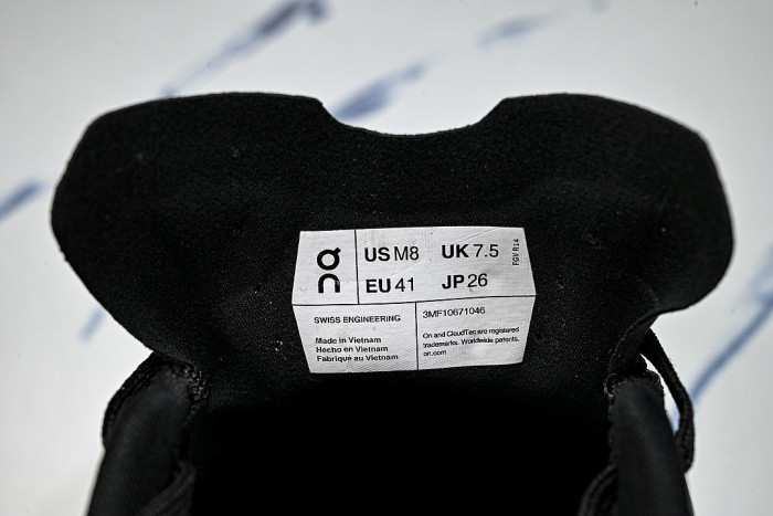 ON RUNNING CLOUDMONSTER VOID COMFORTABLE CASUAL SPORTS SHOES BLACK/WHITE/BLACK
