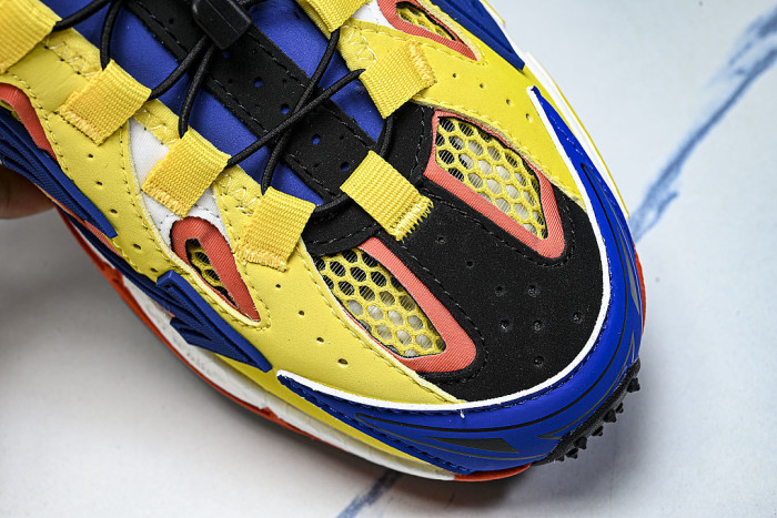 HIGH-TOP ELEVATED SPORTS CASUAL SHOES YELLOW/BLUE/WHITE/ORANGE