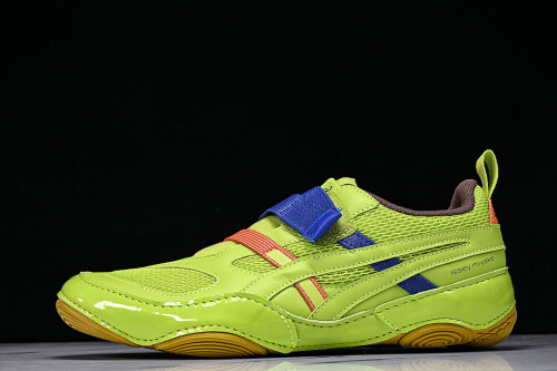 1203B190 HYPERSYNC FASHIONABLE BREATHABLE LIGHTWEIGHT AND THIN SOLED DE XUN SHOES GREEN/BLUE