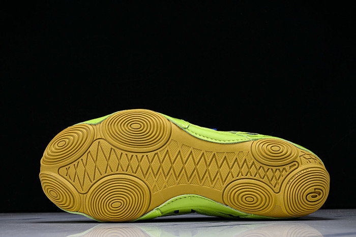 1203B190 HYPERSYNC FASHIONABLE BREATHABLE LIGHTWEIGHT AND THIN SOLED DE XUN SHOES GREEN/BLUE