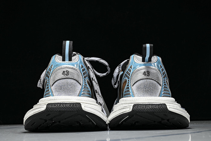 W3XMM4210 3XL GEL TRENDY RUNNING SHOES SILVER/BLACK/BROWN