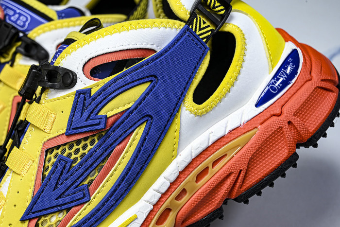 HIGH-TOP ELEVATED SPORTS CASUAL SHOES YELLOW/BLUE/WHITE/ORANGE