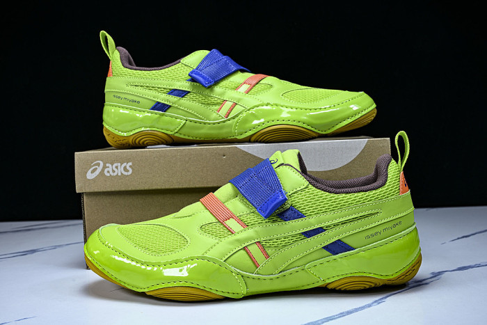 1203B190 HYPERSYNC FASHIONABLE BREATHABLE LIGHTWEIGHT AND THIN SOLED DE XUN SHOES GREEN/BLUE