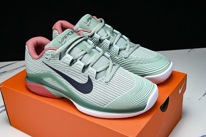 FV5554-004 ZOOM VAPOR 12 DAMPENING LEISURE SPORTS SHOES GREEN/RED/WHITE