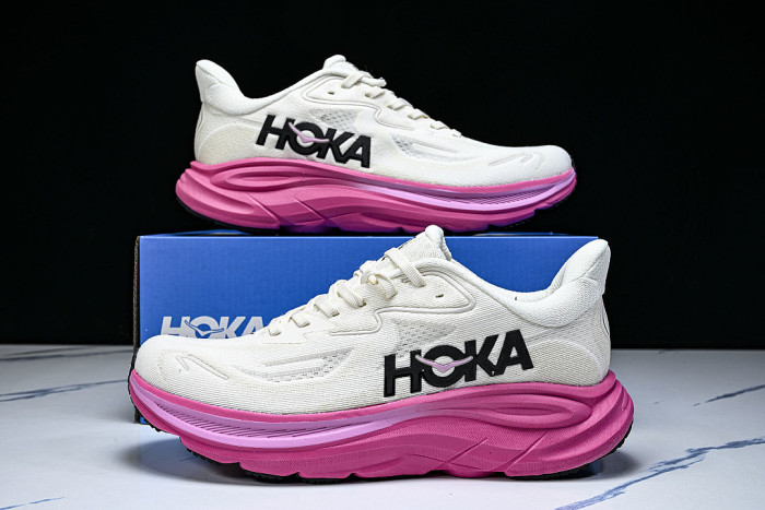 1162031-ARNN CLIFTON 10 KNITTED MESH RUNNING SHOES WHITE/PINK