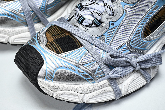 W3XMM4210 3XL GEL TRENDY RUNNING SHOES SILVER/BLACK/BROWN
