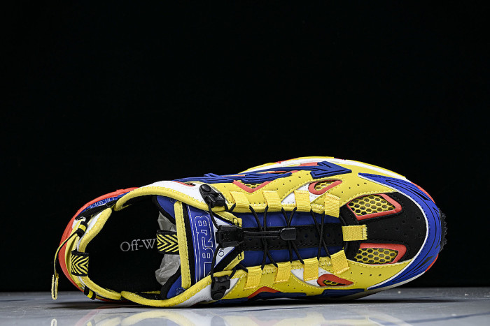 HIGH-TOP ELEVATED SPORTS CASUAL SHOES YELLOW/BLUE/WHITE/ORANGE