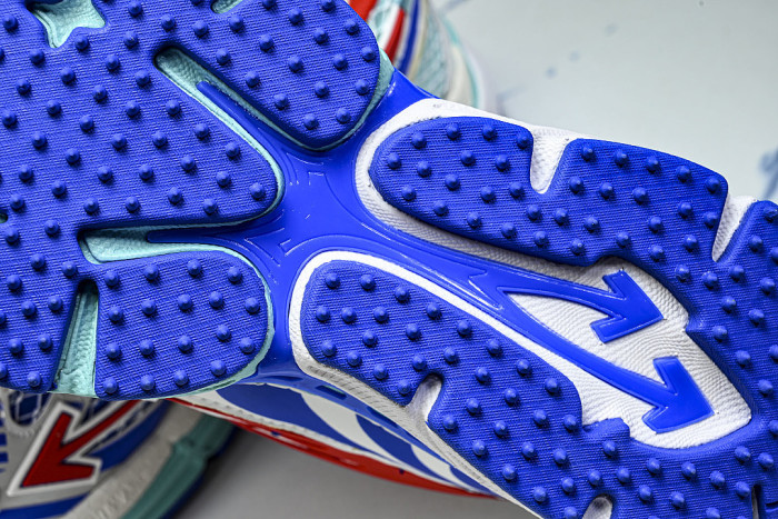HIGH-TOP ELEVATED SPORTS CASUAL SHOES WHITE/BLUE/RED/GREEN