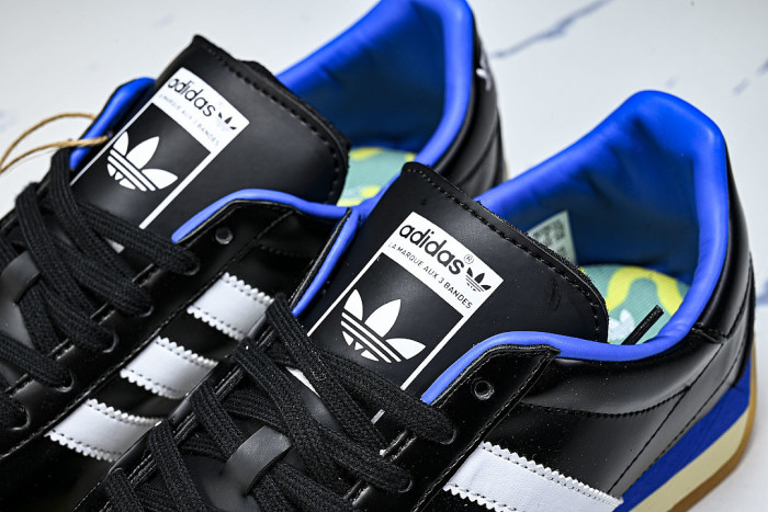 JR2599 COUNTRY X ORIGINALS OG SOFT COMFORTABLE AND LOW TOP CASUAL LIFE SHOES BLACK/KLEIN BLUE