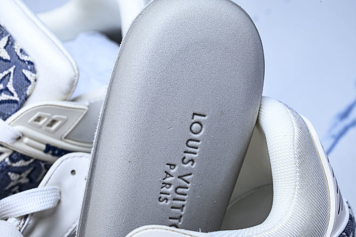 1AKKJD MONOGRAM SPORTY CASUAL SHOES BLUE/WHITE/BLUE