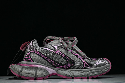 W3XCS-1550 3XL CHARMS MEN FASHIONABLE RUNNING SHOES GREY/PURPLE/PINK