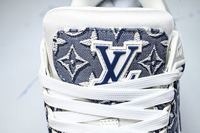 1AKKJD MONOGRAM SPORTY CASUAL SHOES BLUE/WHITE/BLUE