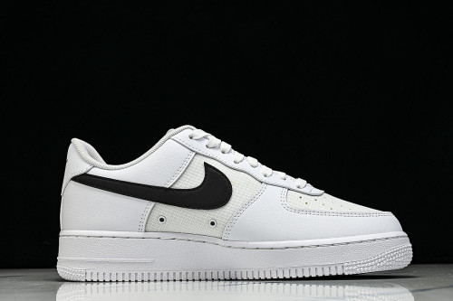 IR0952-100 AIR FORCE 1 07 LOW CASUAL SNEAKERS WHITE/BLACK/WHITE