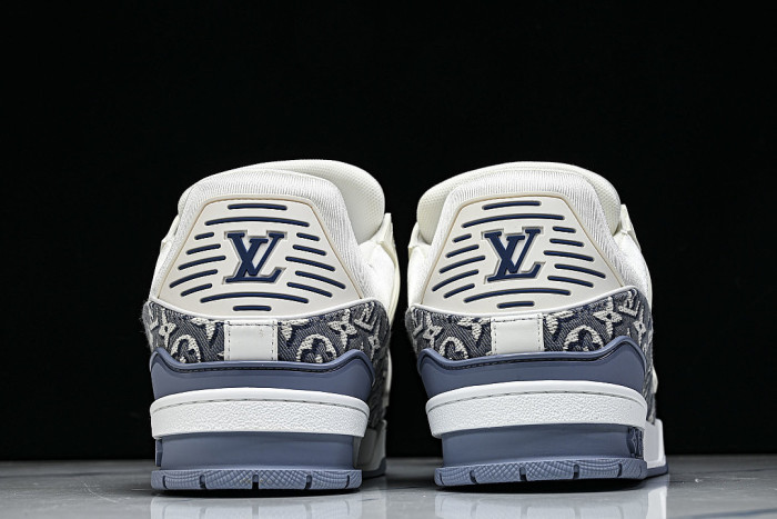 1AKKJD MONOGRAM SPORTY CASUAL SHOES BLUE/WHITE/BLUE
