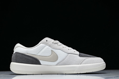 IQ8398-001 SB FORCE 58 RETRO SKATE SHOES BEIGE/BLACK/WHITE