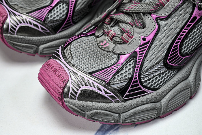 W3XCS-1550 3XL CHARMS MEN FASHIONABLE RUNNING SHOES GREY/PURPLE/PINK