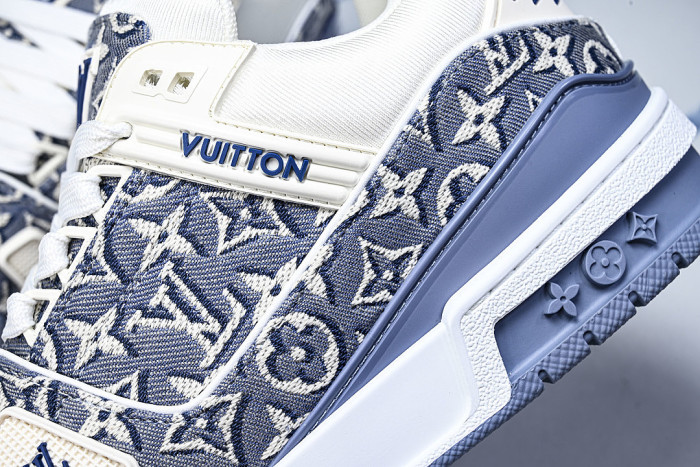1AKKJD MONOGRAM SPORTY CASUAL SHOES BLUE/WHITE/BLUE
