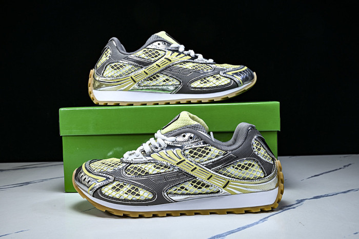 LOW-CUT CASUAL RUNNING SHOES FOR DAILY LIFE YELLOW/GREY