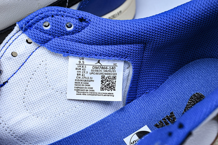 DM7866-140 JORDAN 1 RETRO LOW OG SP WHITE/BLACK-ROYAL-SAIL