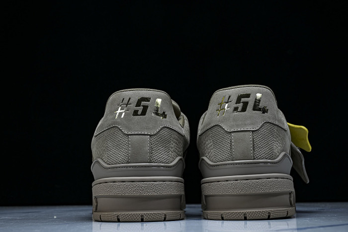 TRAINER SUEDE COWHIDE IS CASUAL AND FASHIONABLE ARMY GREEN/DARK GREEN