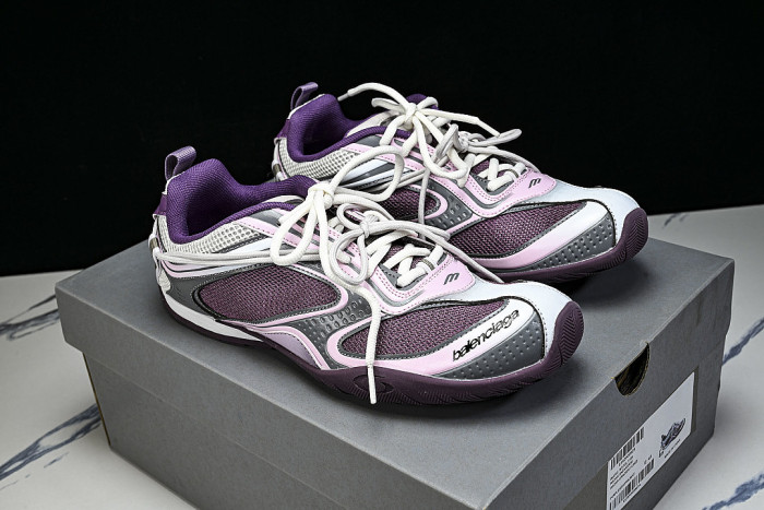 WSTGL 5159 BALENCIAGA RADAR CASUAL RUNNING SHOES DARK PURPLE/PURPLE