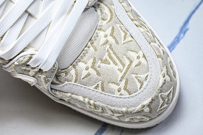 1AKKJD MONOGRAM SPORTY CASUAL SHOES BEIGE/WHITE/BEIGE