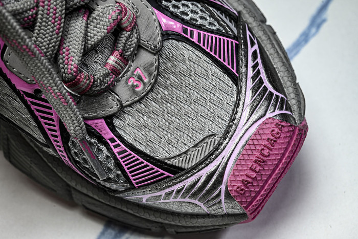 W3XCS-1550 3XL CHARMS MEN FASHIONABLE RUNNING SHOES GREY/PURPLE/PINK