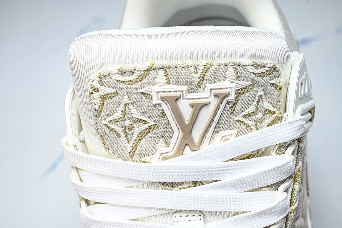 1AKKJD MONOGRAM SPORTY CASUAL SHOES BEIGE/WHITE/BEIGE
