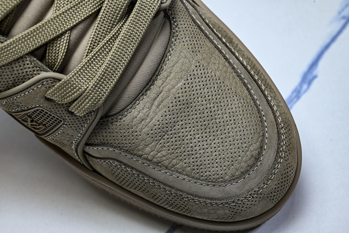 TRAINER SUEDE COWHIDE IS CASUAL AND FASHIONABLE ARMY GREEN/DARK GREEN