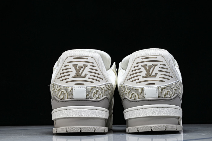 1AKKJD MONOGRAM SPORTY CASUAL SHOES BEIGE/WHITE/BEIGE