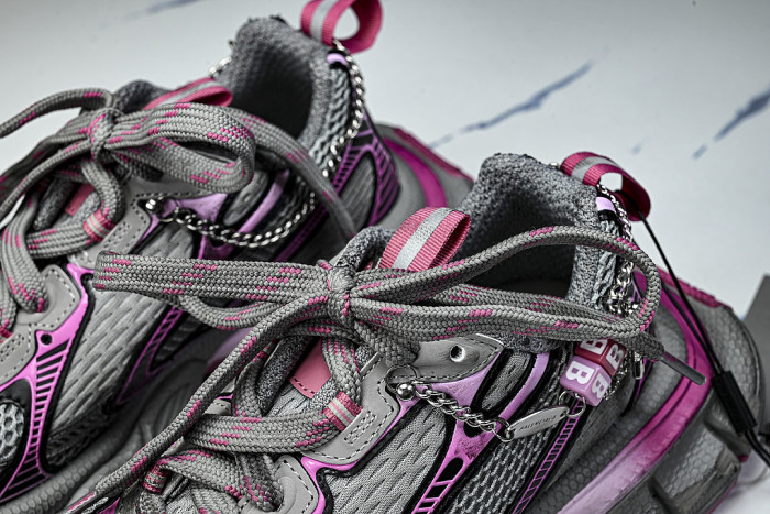 W3XCS-1550 3XL CHARMS MEN FASHIONABLE RUNNING SHOES GREY/PURPLE/PINK