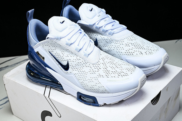 IO9883-007 AIR MAX 270 PREMIUM FOOTBALL GREY/WORK BLUE/METALLIC SILVER/COURT BLUE