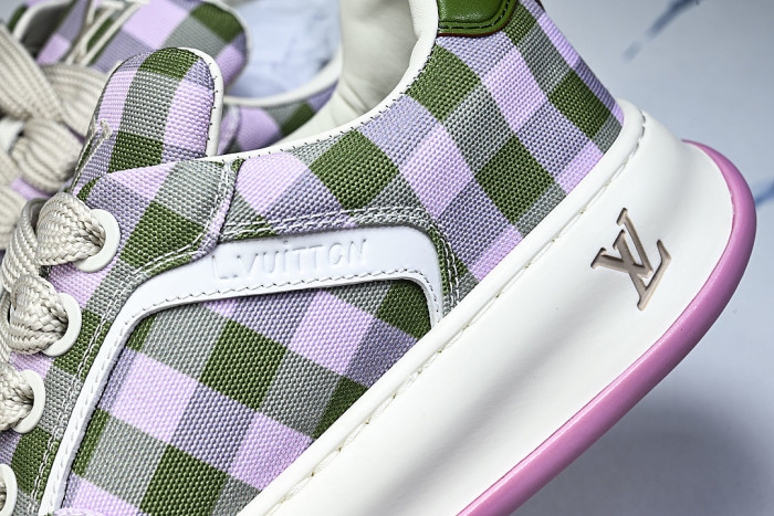 CANVAS CASUAL SPORTS SHOES PINK/GREEN/WHITE