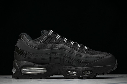 IR1474-010 AIR MAX 95 OG RETRO SHOCK-ABSORBING AIR CUSHION RUNNING SHOES BLACK/BLACK/BLACK