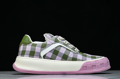 CANVAS CASUAL SPORTS SHOES PINK/GREEN/WHITE
