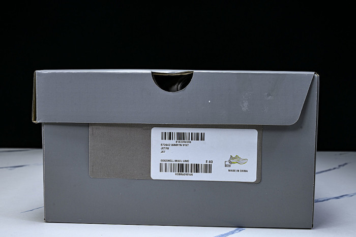WMRTN9197 ROUND-TOE THICK-SOLED LOW-TOP DAD SHOES WHITE/GREEN