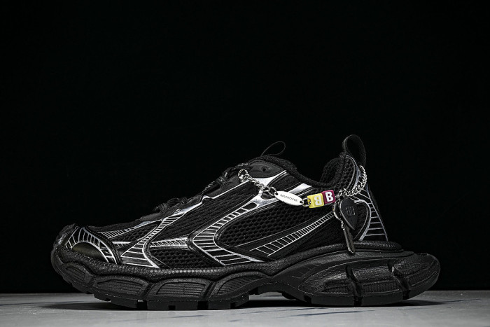 W3XCN1000 3XL CHARMS MEN FASHIONABLE RUNNING SHOES BLACK/SILVER/BLACK