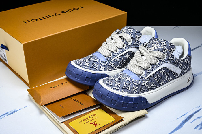 CANVAS CASUAL SPORTS SHOES BLUE/WHITE/BLUE